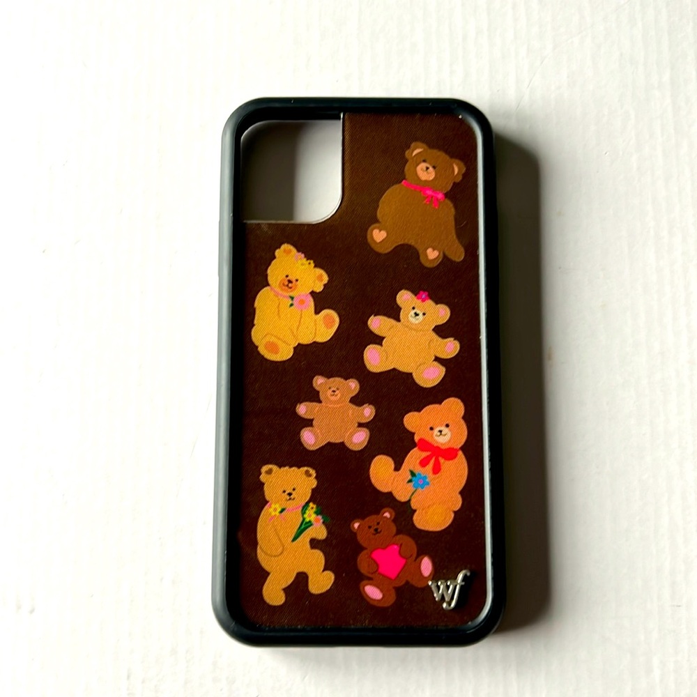 iPhone 13 Pro Max cute teddy bear WILDFLOWER phone case